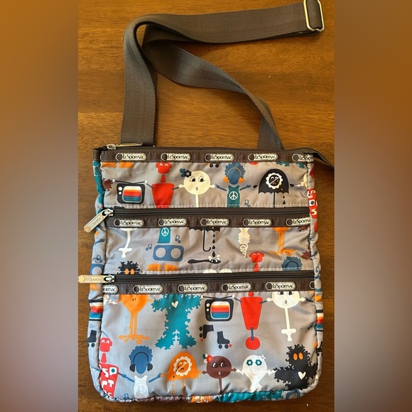 Vintage‎ LeSportsac Best Friends Crossbody Handbag GREAT COND! - Picture 2 of 5